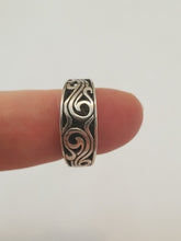 Load image into Gallery viewer, Sterling silver 925 Swirl wave ring
