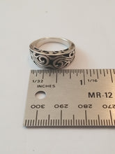 Load image into Gallery viewer, Sterling silver 925 Swirl wave ring
