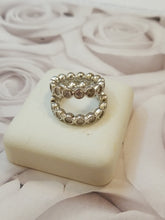 Load image into Gallery viewer, Sterling silver 925 bezeled  eternity ring
