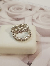 Load image into Gallery viewer, Sterling silver 925 bezeled  eternity ring
